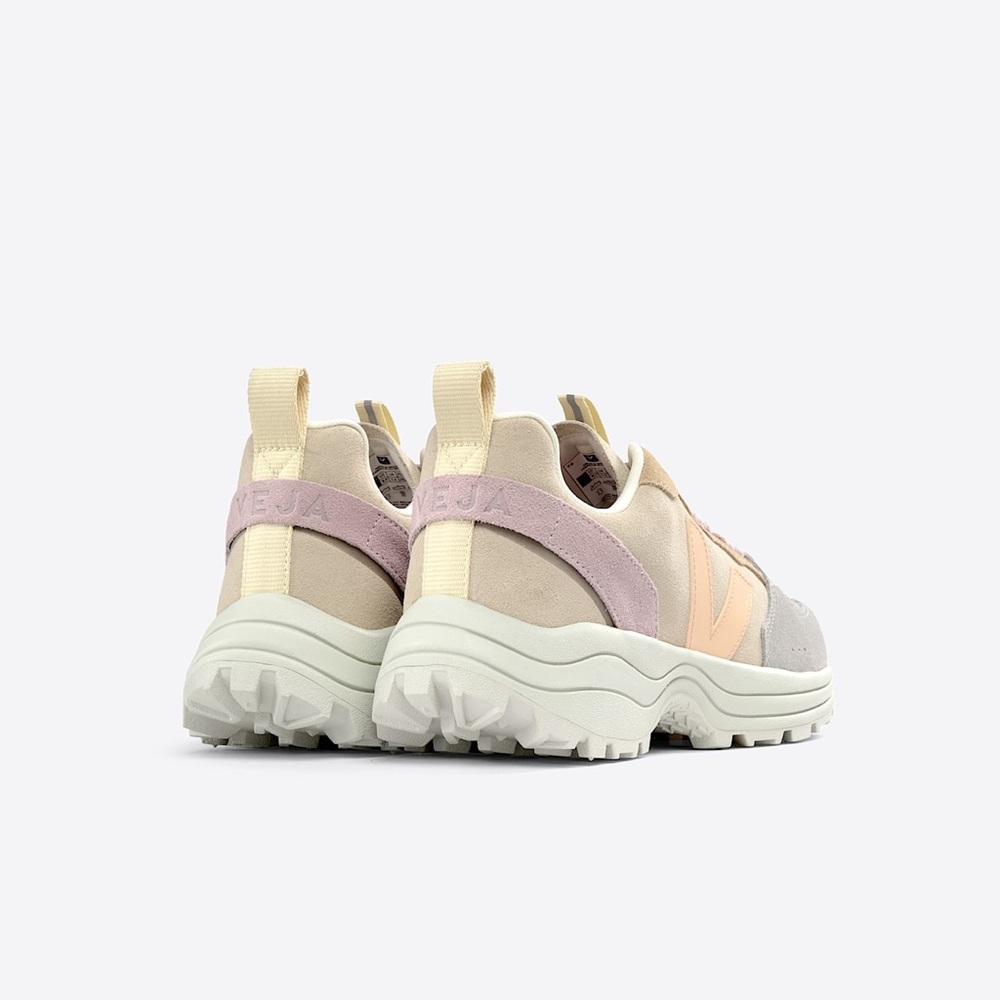 VEJA VENTURI SUEDE ALMOND PEACH MULTICO SNEAKERS - Picture 2 of 11